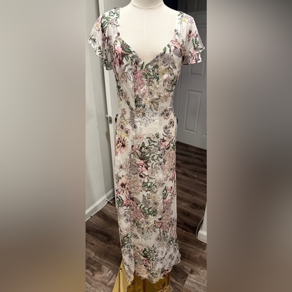 GUESS Los Angeles Floral Print Maxi Dress – Size 6 - Picture 1 of 7